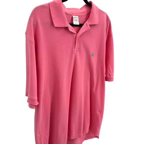 Brooks Brothers Mens Pink Polo Shirt XL Original Fit 100% Cotton - Picture 2 of 10